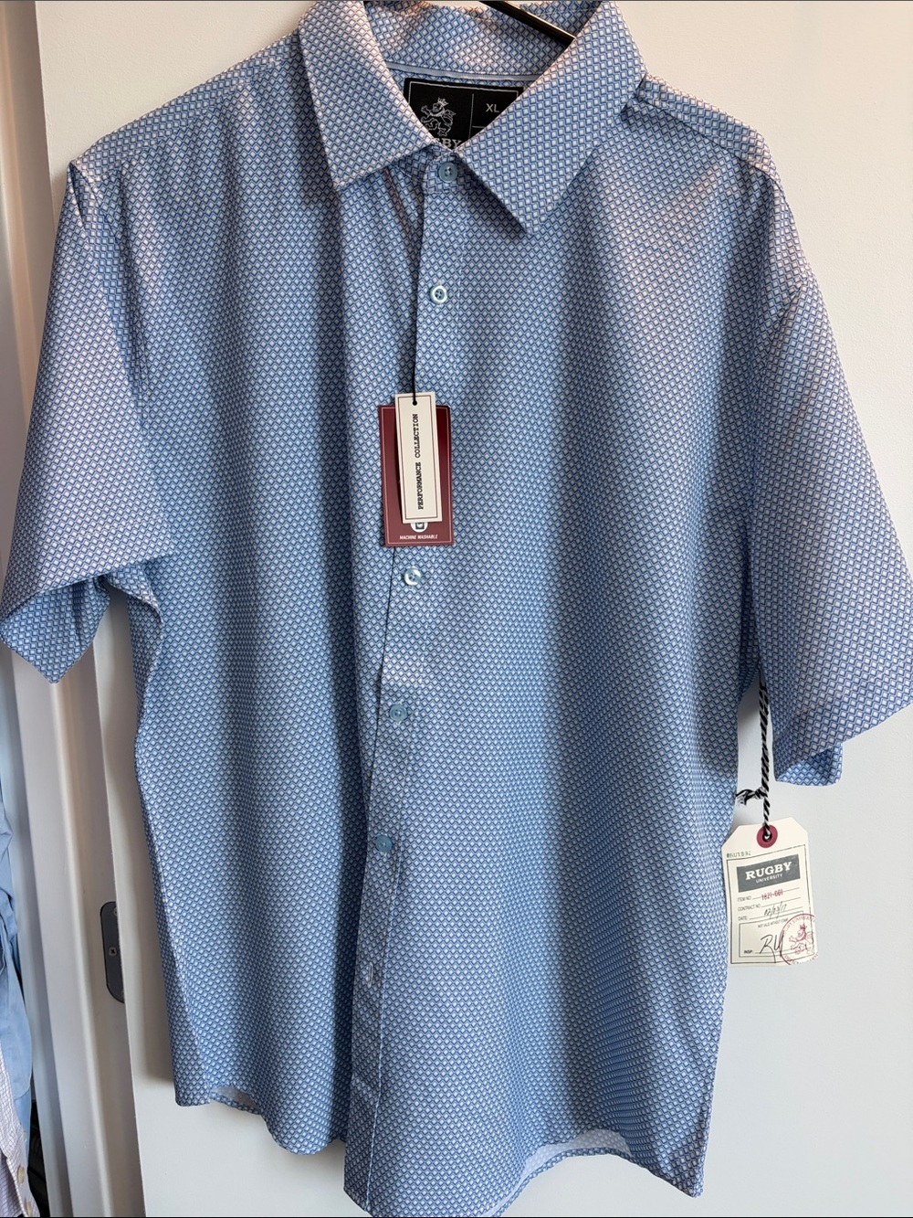 NWT Men’s golf polo button down shirt